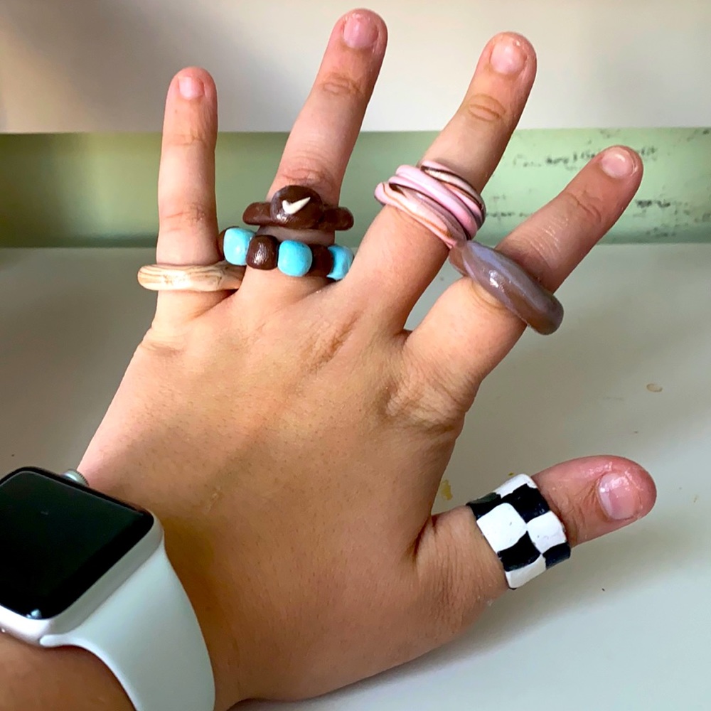 ✨Polymer Clay Rings✨